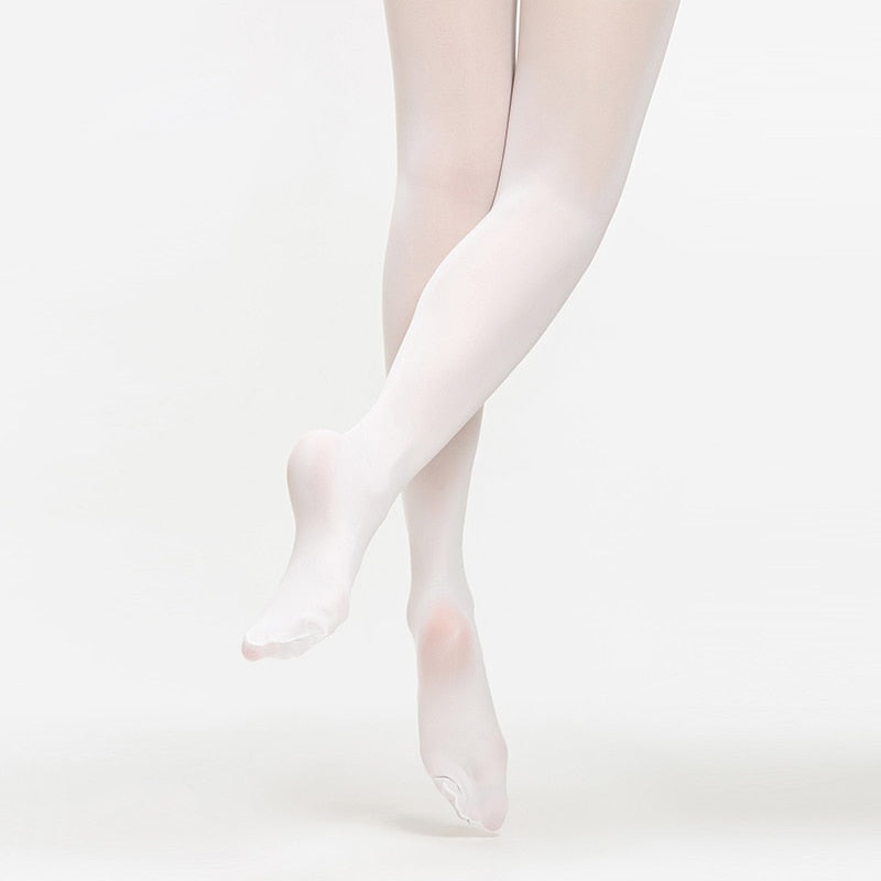Lot of 5 Sansha T89 Adult Footed  Ballet Dance Tights in Ballet Pink, White and Black